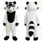 Black White Raccoon Mascot Costume