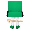 Green Laptop Mascot Costume Green Laptop Mascot Costume