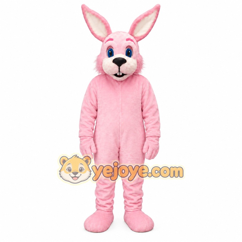 Pink Rabbit Mascot Costume