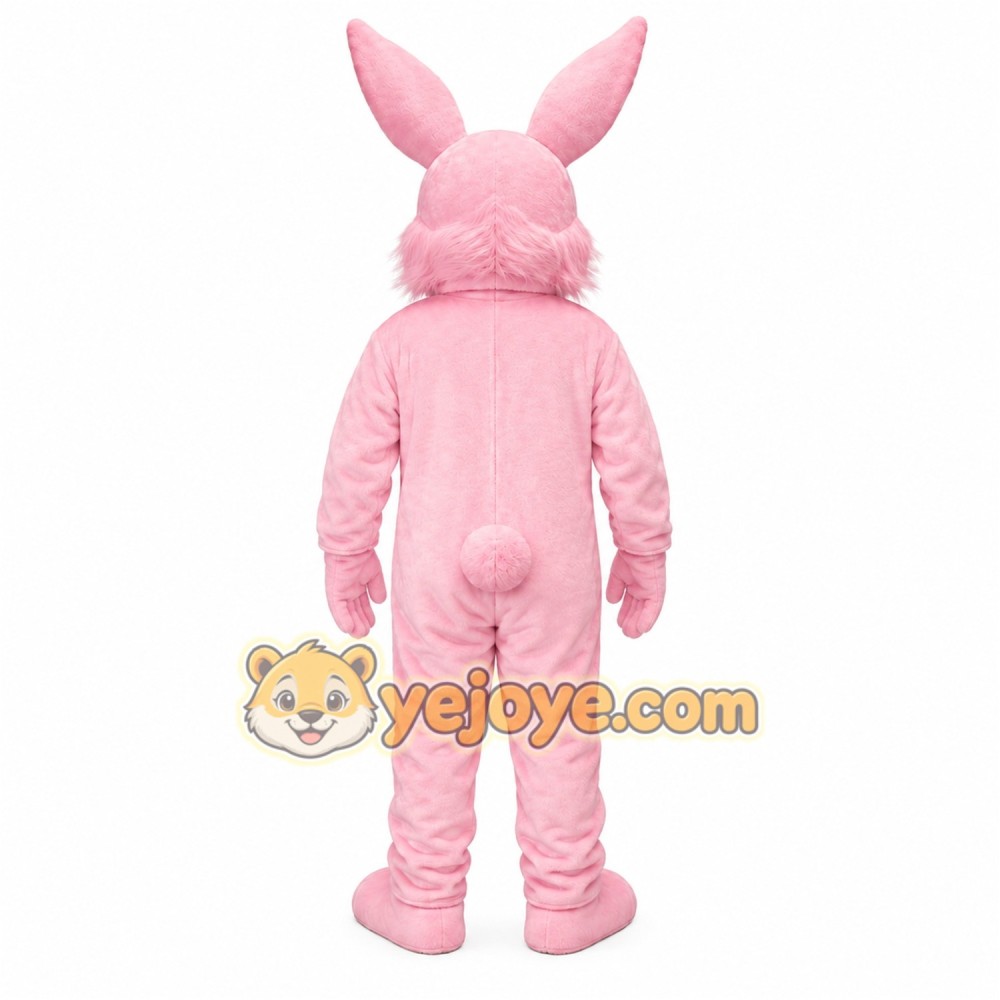 Pink Rabbit Mascot Costume