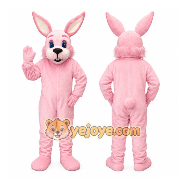 Pink Rabbit Mascot Costume