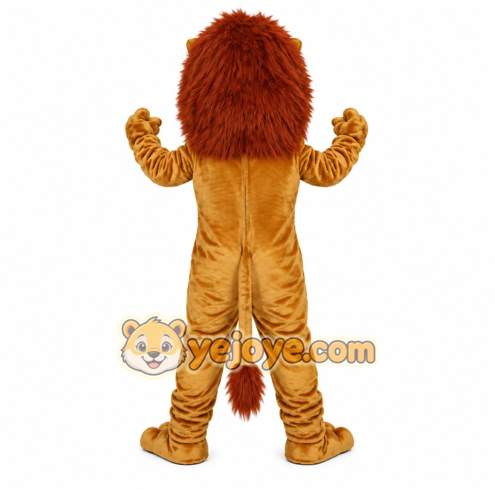 Tan Lion Mascot Costume