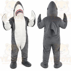Gray Shark Mascot Costume
