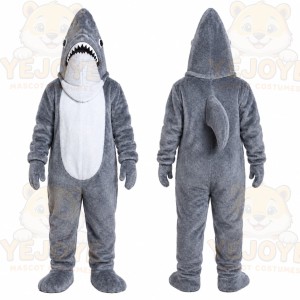Gray Shark Mascot Costume