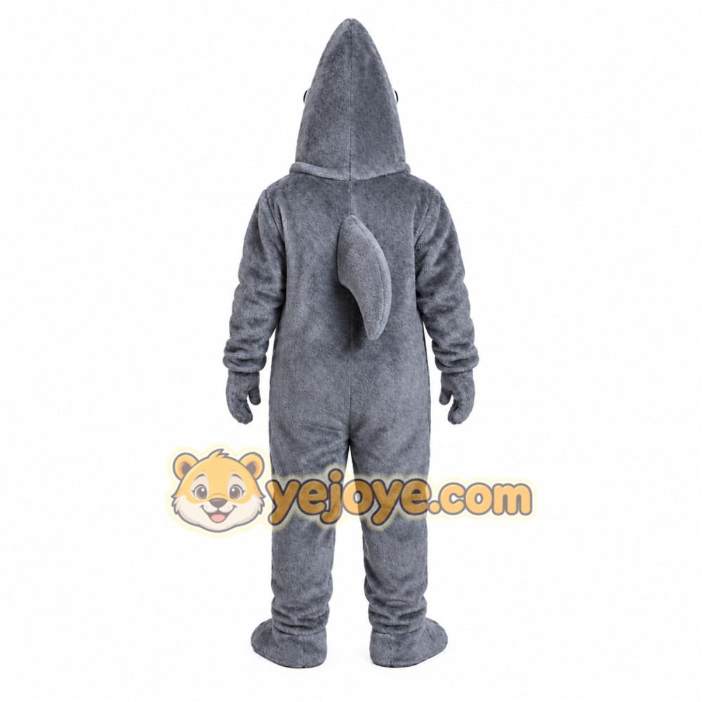 Gray Shark Mascot Costume Gray Shark Mascot Costume