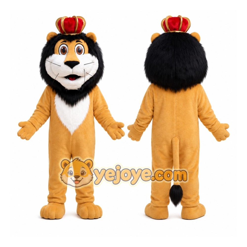 Orange Lion Mascot Costume Orange Lion Mascot Costume