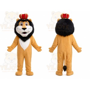 Orange Lion Mascot Costume