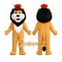 Orange Lion Mascot Costume