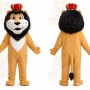 Orange Lion Mascot Costume
