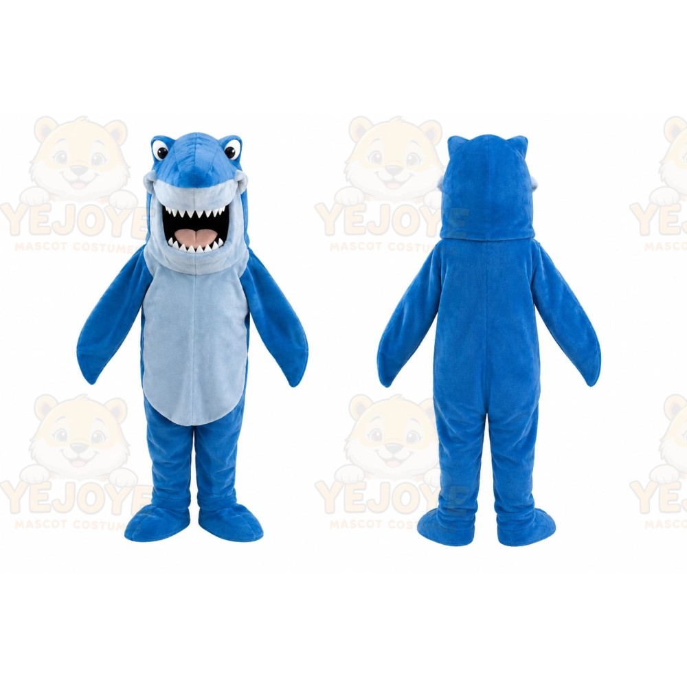 Blue Shark Mascot Costume