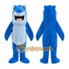 Blue Shark Mascot Costume Blue Shark Mascot Costume