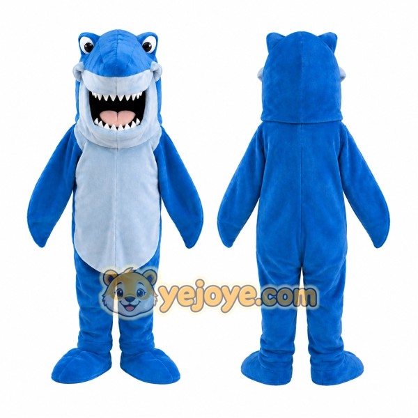 Blue Shark Mascot Costume