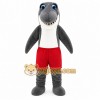 Gray Shark Red Shorts Mascot Costume Gray Shark Red Shorts Mascot Costume