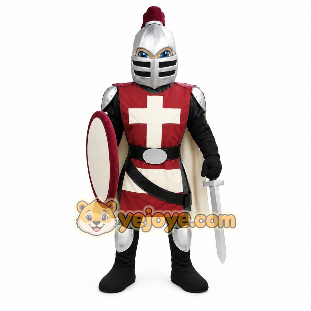 Black Knight Mascot Costume Black Knight Mascot Costume