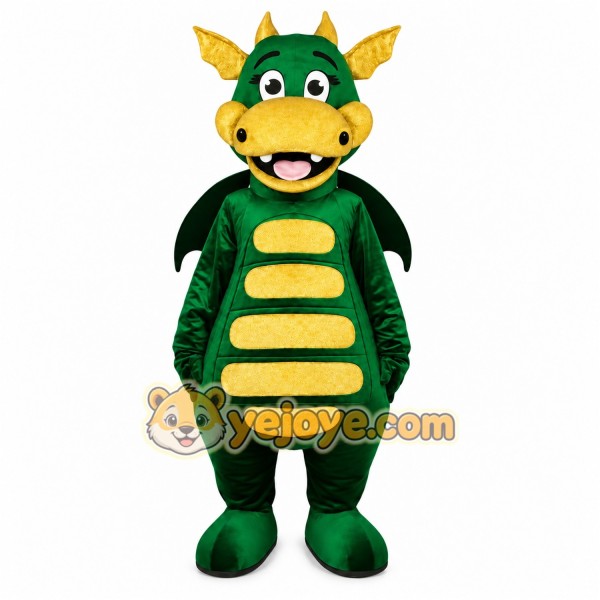 Green Dragon Mascot Costume