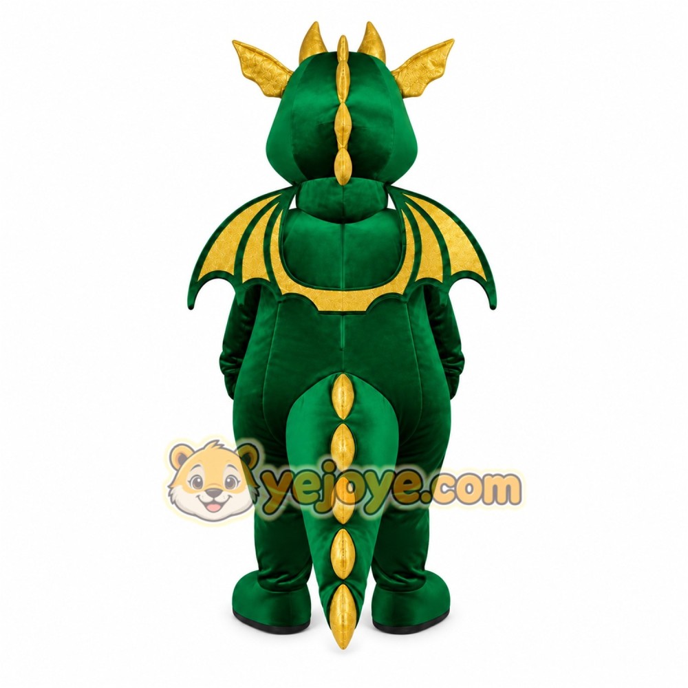 Green Dragon Mascot Costume