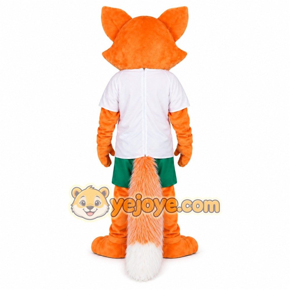 Orange Fox Mascot Costume Orange Fox Mascot Costume
