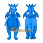 Blue Dragon Mascot Costume