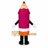 Pink Pencil Mascot Costume Pink Pencil Mascot Costume