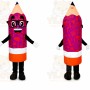 Pink Pencil Mascot Costume