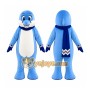 Blue Dolphin Mascot Costume
