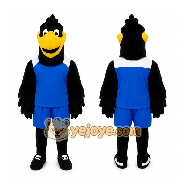 Black Bird Sports Mascot Costume