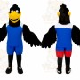 Black Bird Sports Mascot Costume