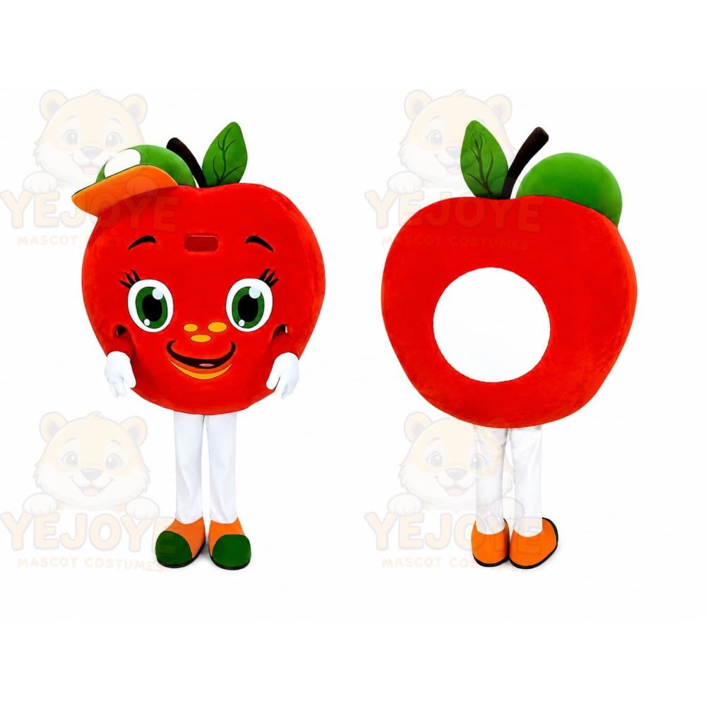 Red Apple Mascot Costume