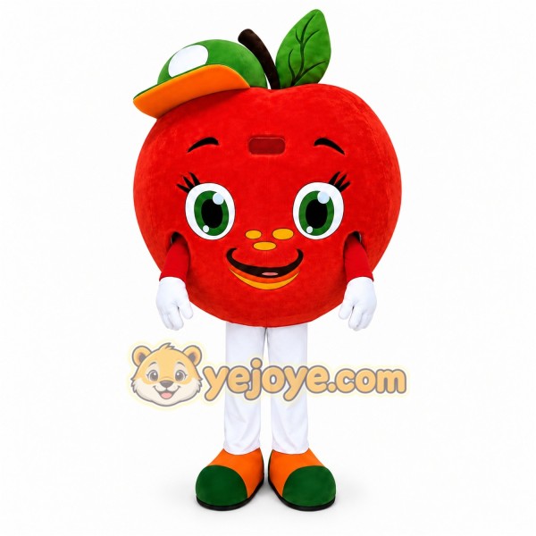 Red Apple Mascot Costume Red Apple Mascot Costume