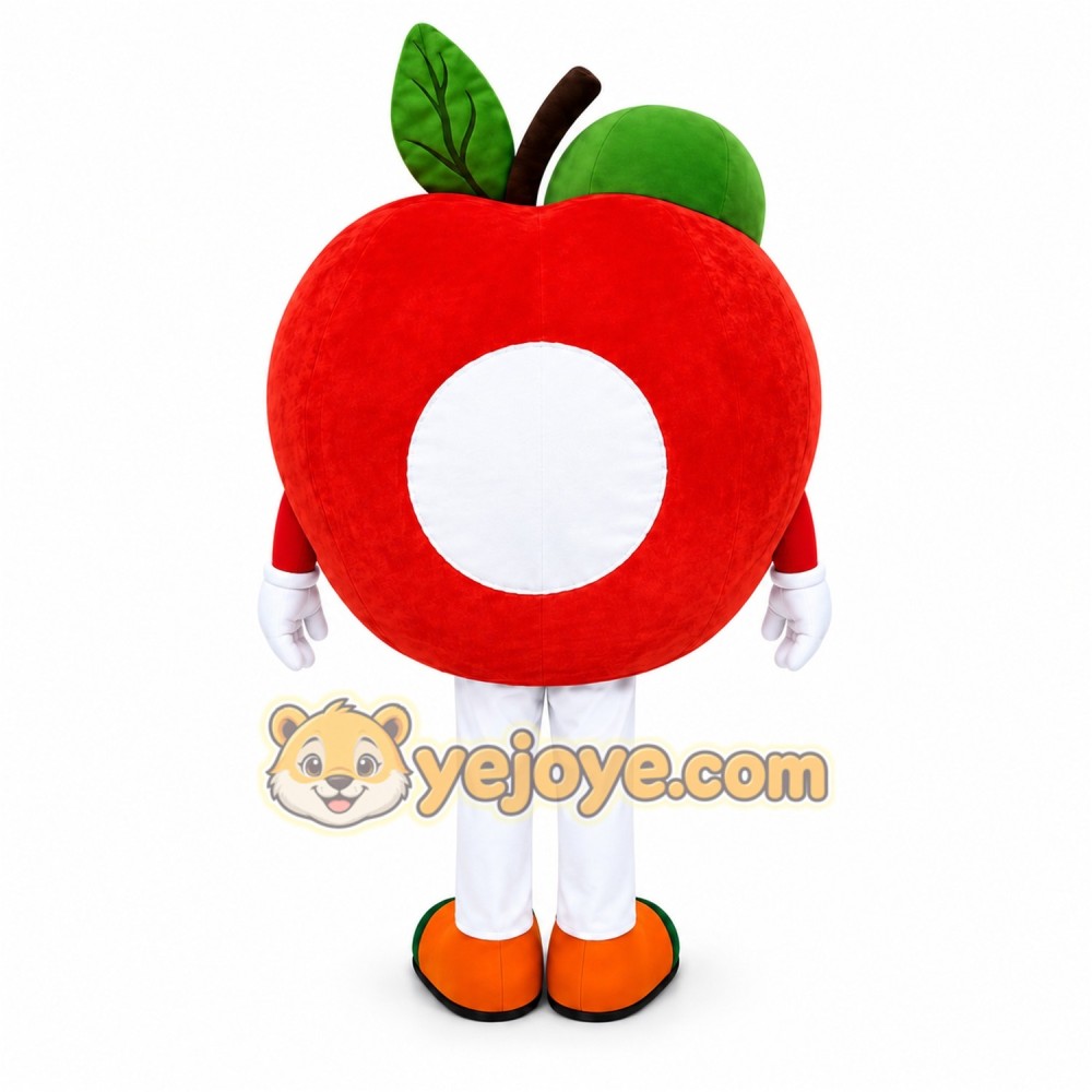 Red Apple Mascot Costume Red Apple Mascot Costume