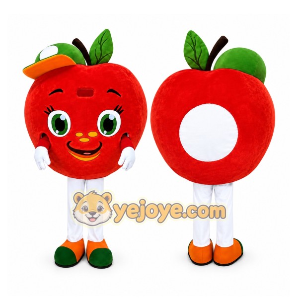 Red Apple Mascot Costume
