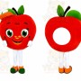 Red Apple Mascot Costume