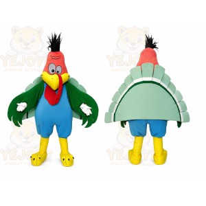 Colorful Turkey Mascot Costume