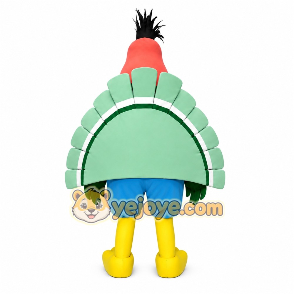 Colorful Turkey Mascot Costume