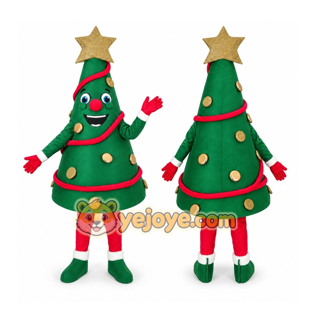Christmas Tree Mascot Costume Christmas Tree Mascot Costume