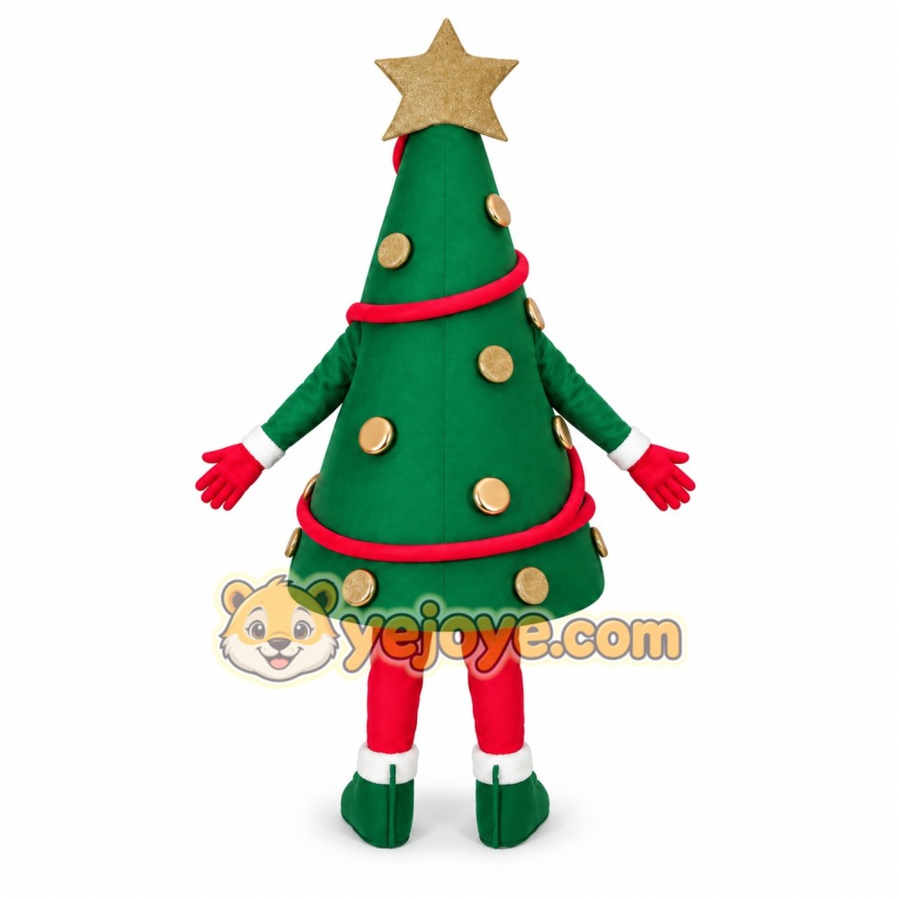 Christmas Tree Mascot Costume Christmas Tree Mascot Costume