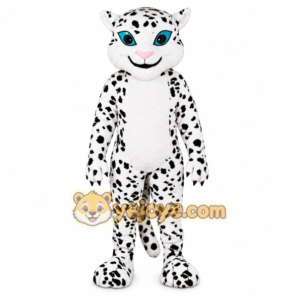 White Leopard Mascot Costume