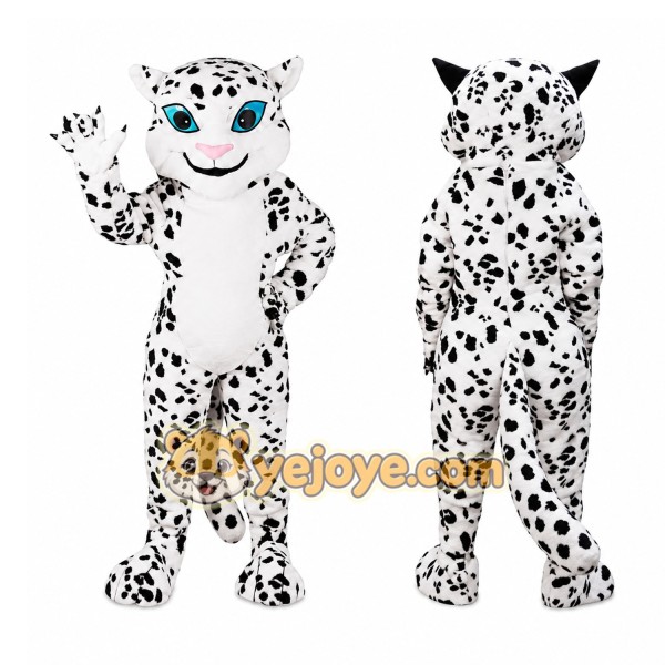 White Leopard Mascot Costume