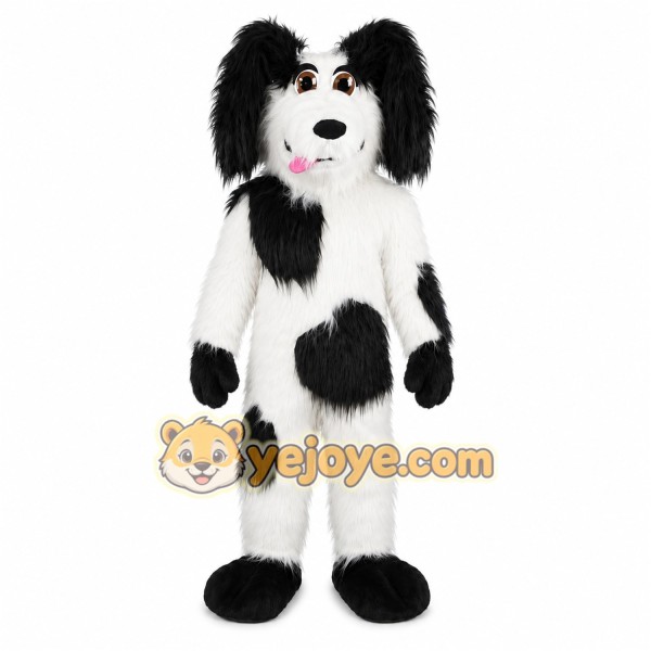 Black White Dog Mascot Costume