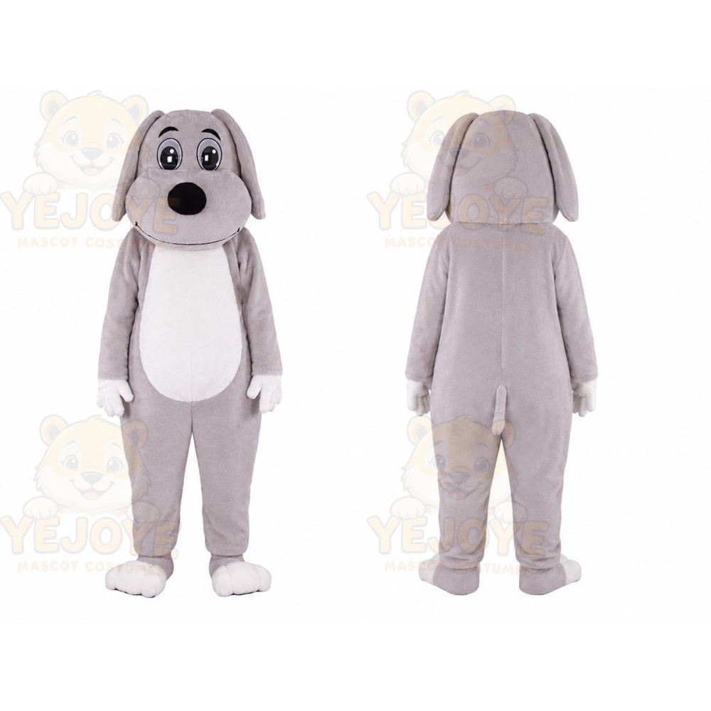 Gray Puppy Mascot Costume