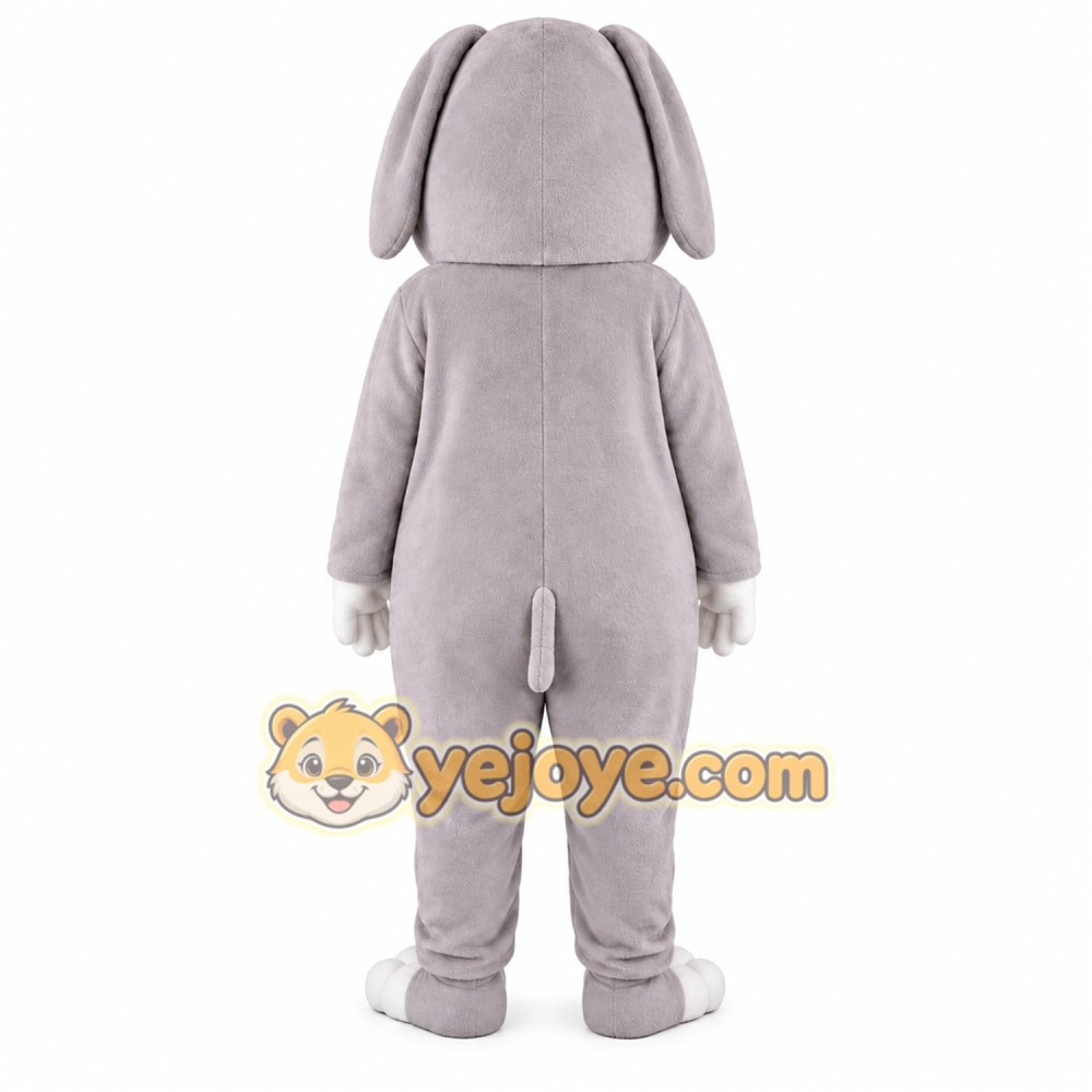Gray Puppy Mascot Costume Gray Puppy Mascot Costume