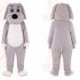 Gray Puppy Mascot Costume