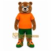 Bear Orange Shirt Mascot Costume Bear Orange Shirt Mascot Costume