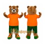 Bear Orange Shirt Mascot Costume