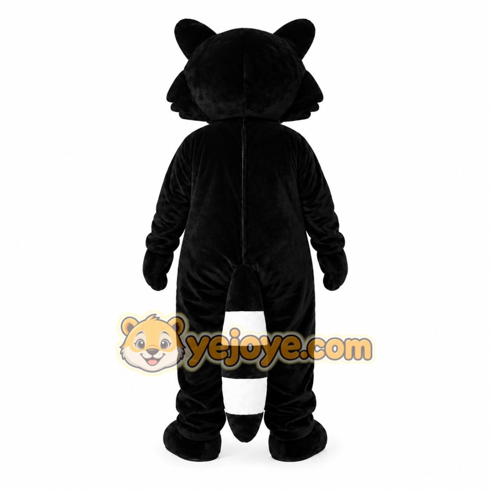Black Raccoon Mascot Costume Black Raccoon Mascot Costume
