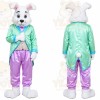 White Rabbit Tracksuit Mascot Costume