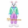 White Rabbit Tracksuit Mascot Costume