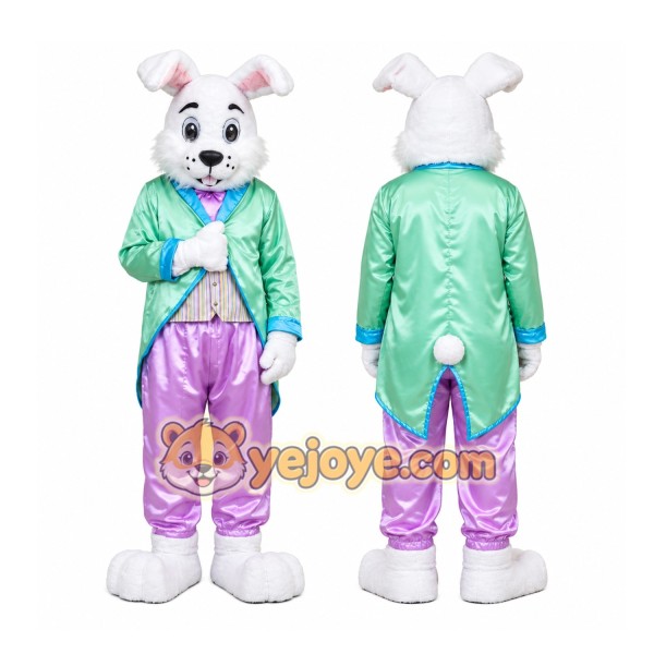 White Rabbit Tracksuit Mascot Costume