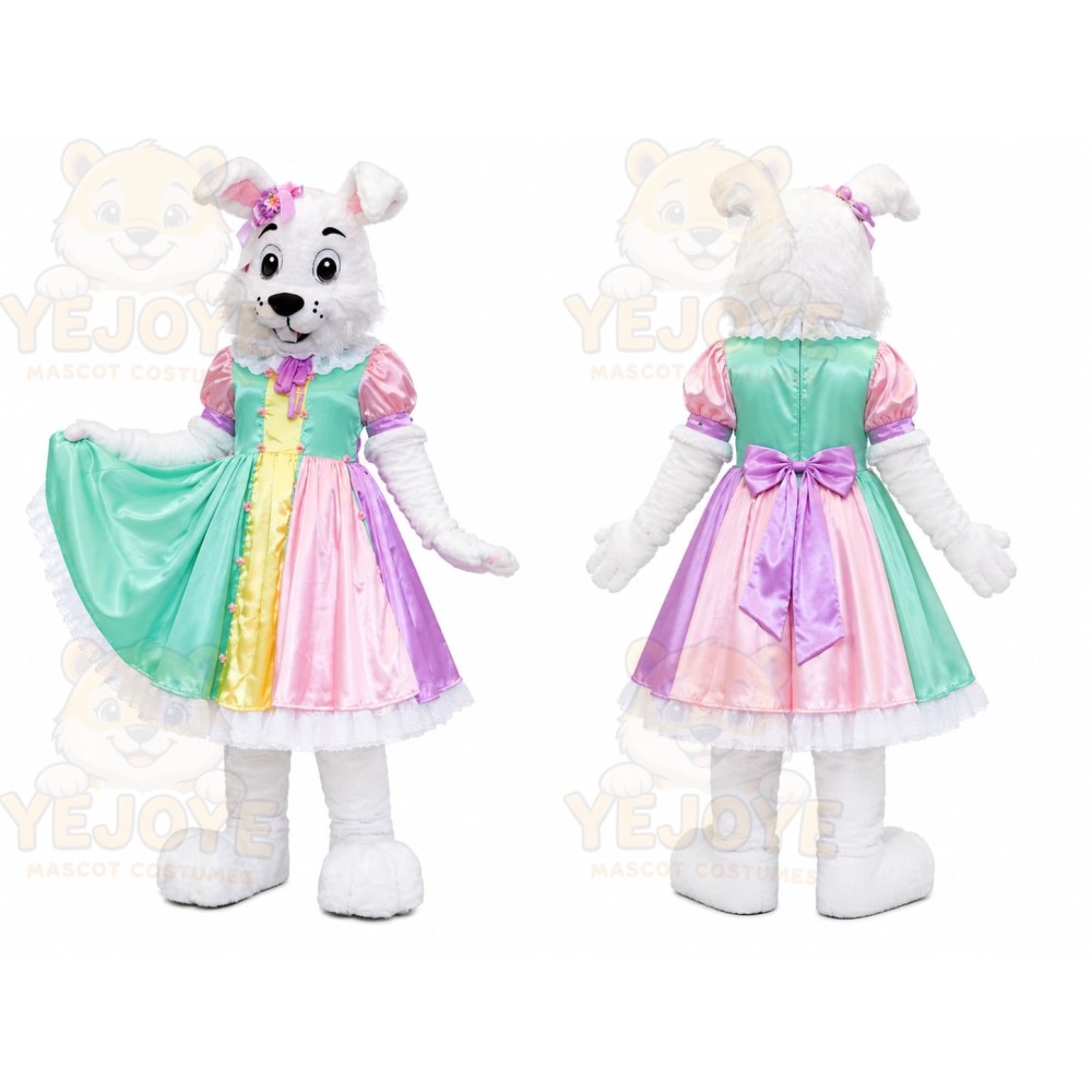White Rabbit Dress Mascot Costume