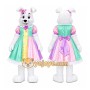 White Rabbit Dress Mascot Costume